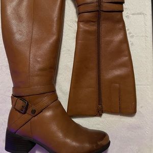 Naturalizer Kody tall boot in Banana Bread color.